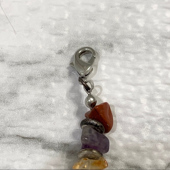 BOHO Necklace Pendant Metal Stone Intricate - Picture 11 of 13